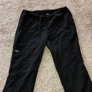 Black scrub pants